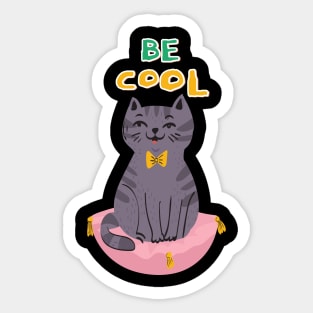 Be Cool Cat Sticker